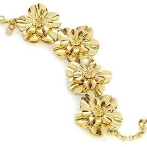 Kate Spade Swim Team Floral 12K Bracelet